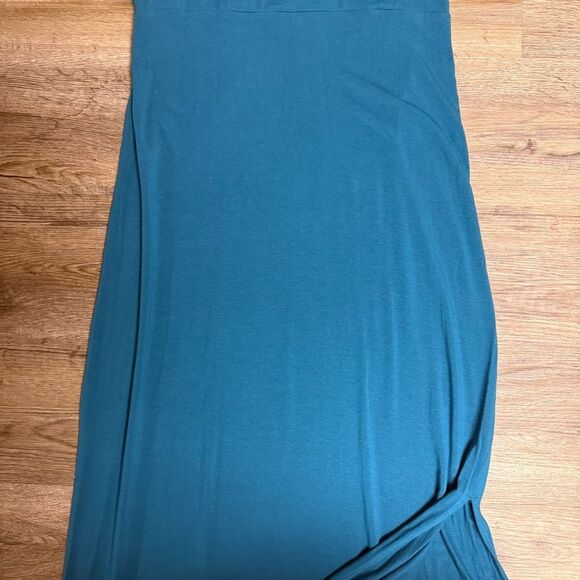Athleta Teal Maxi Dress - Picture 4 of 11